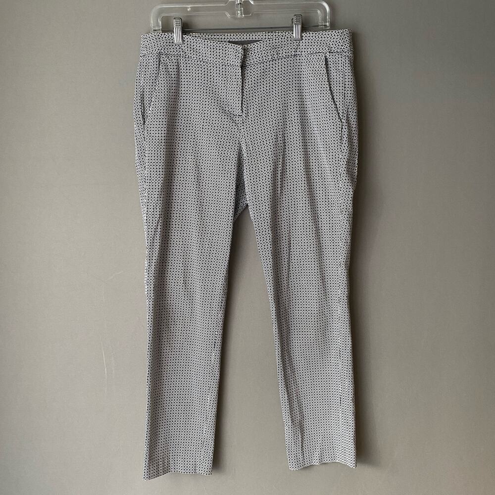 Donna Ricco sz 8 black white slack office dress pants